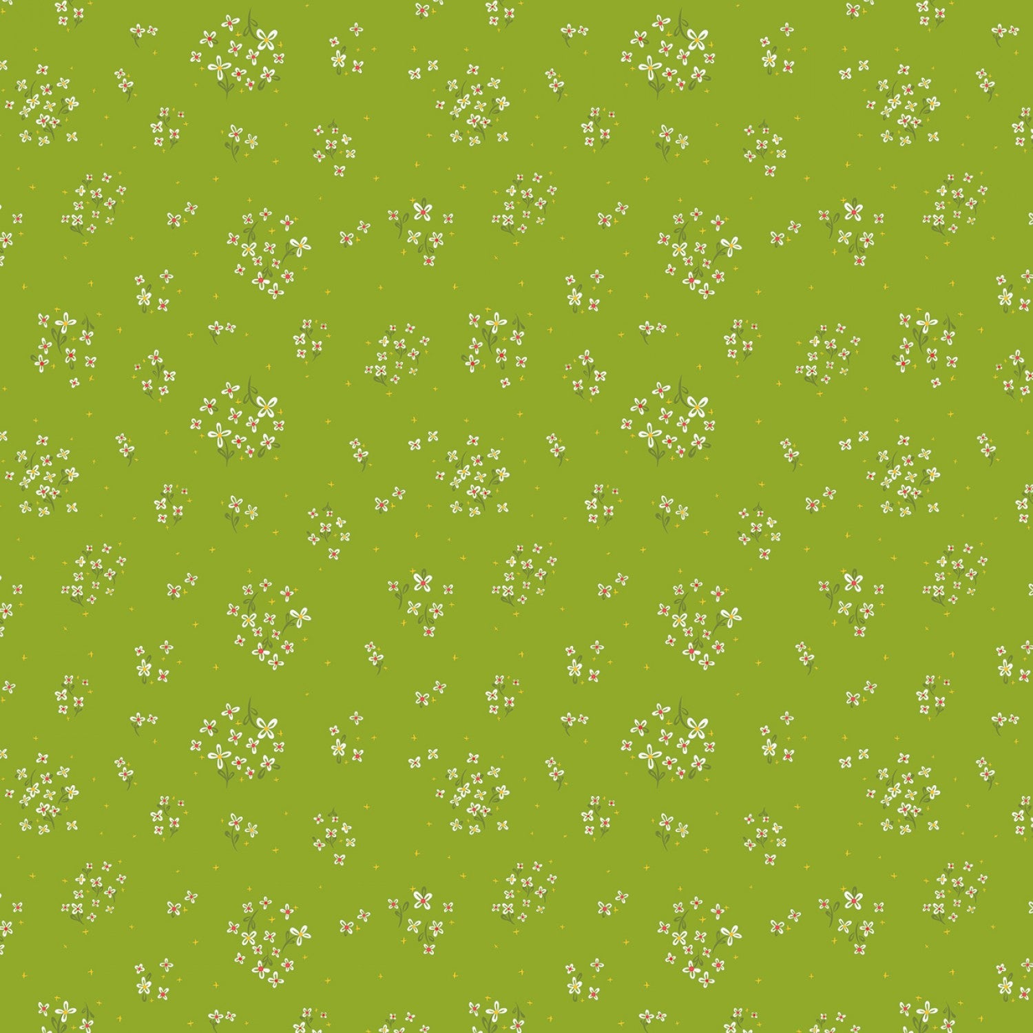 Indigo Garden Ditzy Leaf # C11274R-Leaf by Riley Blake | UP